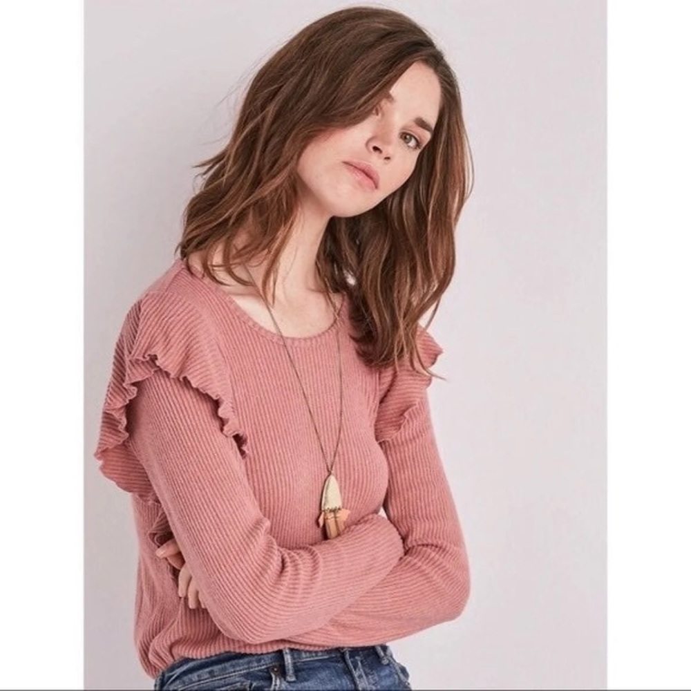 Lucky Brand Ruffle Sweater